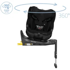 Maxi-Cosi Siège Auto Emerald 360 Pro i-Size Groupe 0/1/2/3 - Authentic Black
