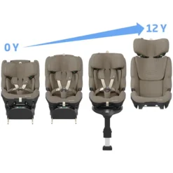 Maxi-Cosi Siège Auto Pearl XL Slide Pro i-Size Groupe 1/2/3 - Authentic Truffle