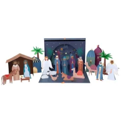 Meri Meri Calendrier de l'Avent Crèche en Papier