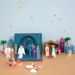 Meri Meri Calendrier de l'Avent Crèche en Papier
