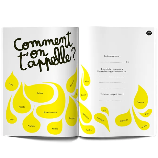 Minus Editions Livre à Compléter Papi, Mamie et Moi