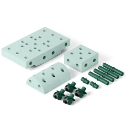 MODU Jeu de Construction Evolutif Curiosity - Ocean Mint & Forest Green