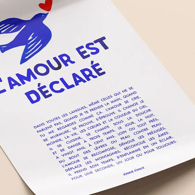 émoi émoi Affiche - L'Amour est Déclaré