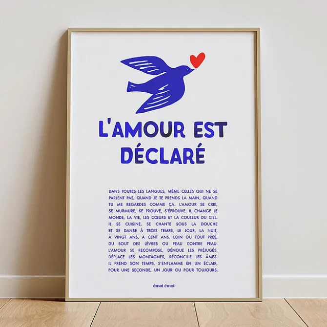 émoi émoi Affiche - L'Amour est Déclaré