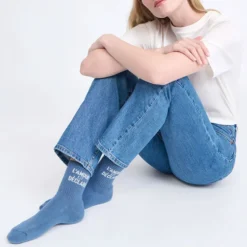 émoi émoi Chaussettes L'Amour est Déclaré Bleu Lac - 42/46