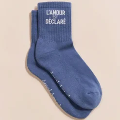 émoi émoi Chaussettes L'Amour est Déclaré Bleu Lac - 42/46