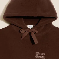 émoi émoi Hoodie Polaire Recyclée We Are Family Chocolat - S