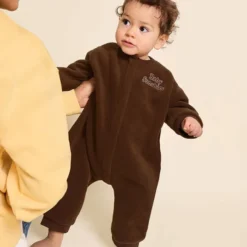 émoi émoi Mini Combinaison Polaire Recyclée Baby Sunshine Chocolat - 6 Mois