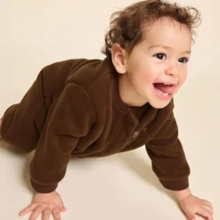 émoi émoi Mini Combinaison Polaire Recyclée Baby Sunshine Chocolat - 18 Mois