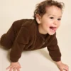 émoi émoi Mini Combinaison Polaire Recyclée Baby Sunshine Chocolat - 3 Mois