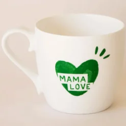 émoi émoi Mug Coeur Vert Sapin - Mama Love