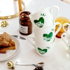 émoi émoi Mug Coeur Vert Sapin - Mama Love