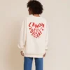 émoi émoi Sweat L'Amour est Déclaré Crème Rouge - XL