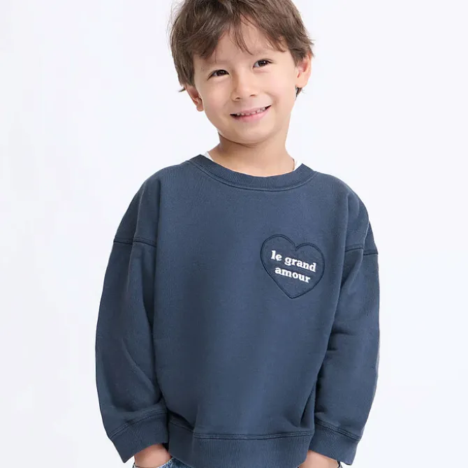 émoi émoi Sweat Le Grand Amour Charbon - 6 Mois