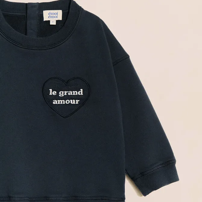 émoi émoi Sweat Le Grand Amour Charbon - 12 Mois