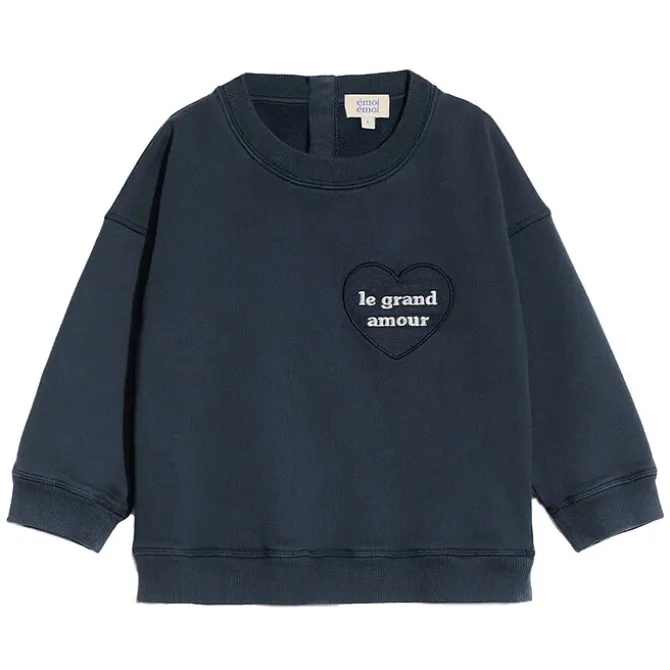 émoi émoi Sweat Le Grand Amour Charbon - 12 Mois