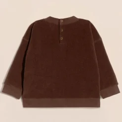 émoi émoi Sweat Polaire Recyclée We Are Family Chocolat - 4 Ans