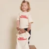 émoi émoi T-shirt Coeur Chamallow Crème - 4 Ans