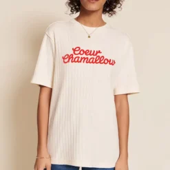 émoi émoi T-shirt Coeur Chamallow Crème - M