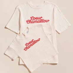 émoi émoi T-shirt Coeur Chamallow Crème - S