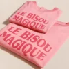 émoi émoi T-shirt Le Bisou Magique Framboise - 2 Ans