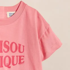 émoi émoi T-shirt Le Bisou Magique Framboise - 12 Mois