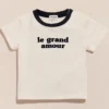 émoi émoi T-shirt Le Grand Amour Crème - 2 Ans