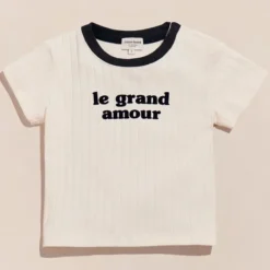 émoi émoi T-shirt Le Grand Amour Crème - 2 Ans