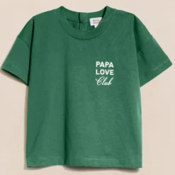 émoi émoi T-shirt Papa Love Club Spinach - 6 Mois
