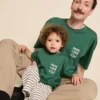 émoi émoi T-shirt Papa Love Club Spinach - 12 Mois