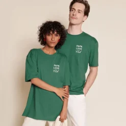 émoi émoi T-shirt Papa Love Club Spinach - M