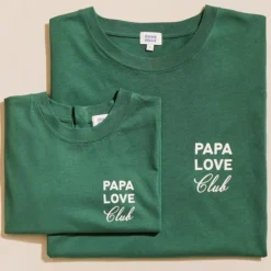émoi émoi T-shirt Papa Love Club Spinach - L