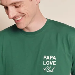 émoi émoi T-shirt Papa Love Club Spinach - L
