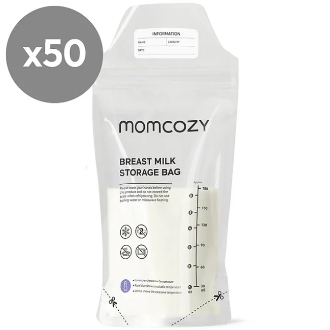 Momcozy Lot de 50 Sachets de Conservation - 180 ml