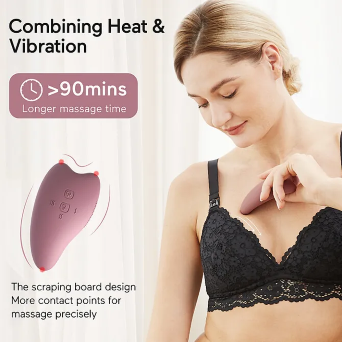 Momcozy Masseur de Lactation Chauffant et Vibrant