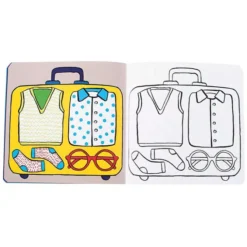 Moulin Roty Cahier de Coloriage Les Motifs - Les Popipop
