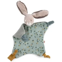 Moulin Roty Doudou Lapin Sauge - Trois Petits Lapin