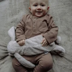 Mr Maria Doudou Chauffant Milo - Gris Clair