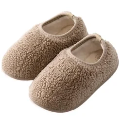 Mrs. Ertha Chaussons Moumoute Taupe - 19/20