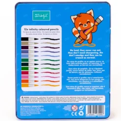 Mr Wonderful Boite de 12 Crayons de Couleur Infinis