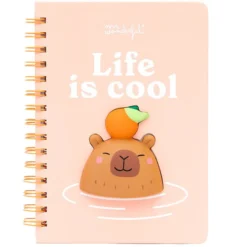 Mr Wonderful Cahier A5 - Capybara Lisfe Is Cool