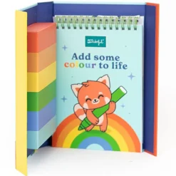 Mr Wonderful Livre de Coloriage avec Feutres et Autocollants - Add Some Colour to Life