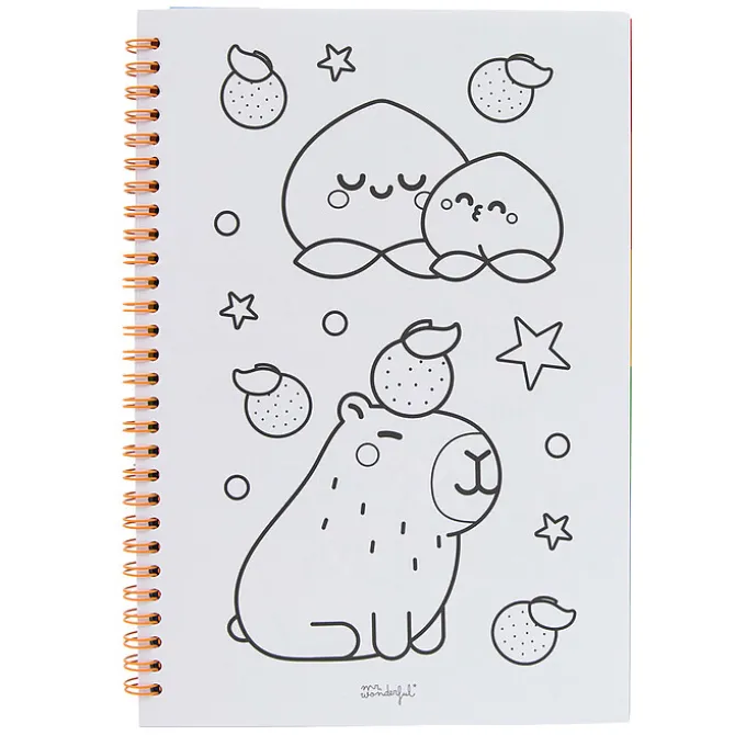 Mr Wonderful Livre de Coloriage et Autocollants - It's Time To Have Fun