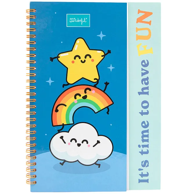 Mr Wonderful Livre de Coloriage et Autocollants - It's Time To Have Fun