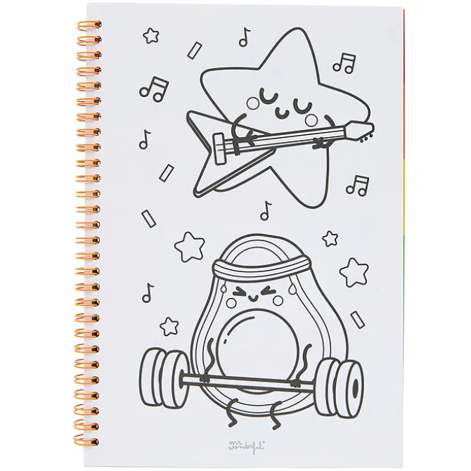 Mr Wonderful Livre de Coloriage et Autocollants - It's Time To Have Fun