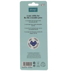 Mr Wonderful Lot de 3 Recharges d'Encre Bo-Bo - Bleu
