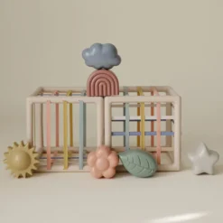 mushie Boîte à Formes avec Elastiques