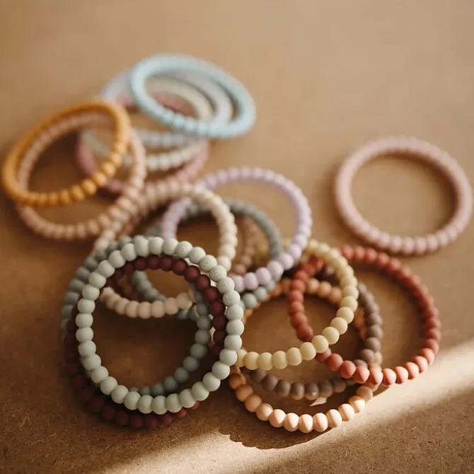 mushie Lot de 3 Bracelets de Dentition - Mellow, Terracotta & Periw
