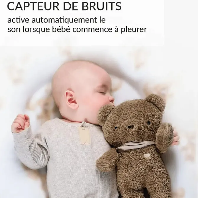 myHummy Peluche Veilleuse Bouillotte Sèche Ourson - Marron