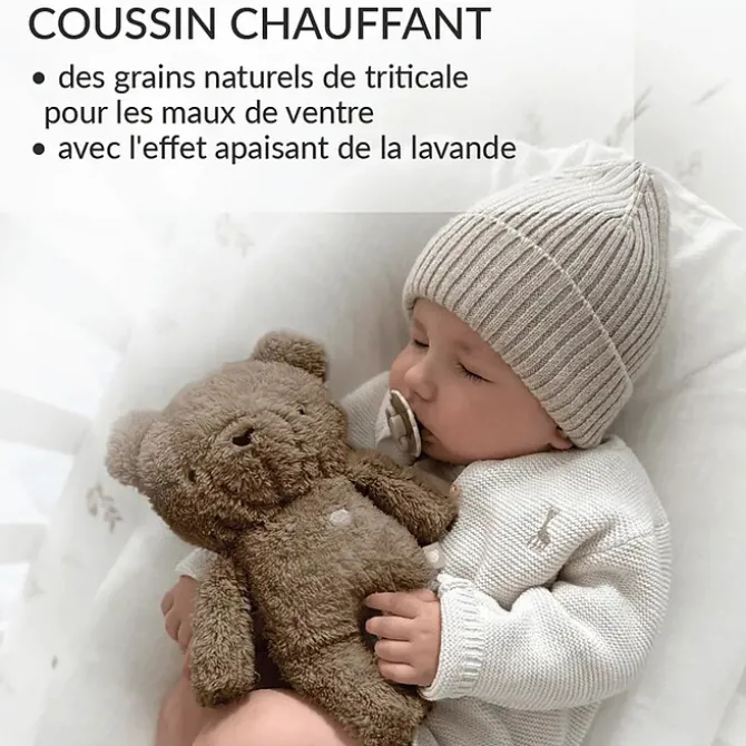 myHummy Peluche Veilleuse Bouillotte Sèche Ourson - Marron